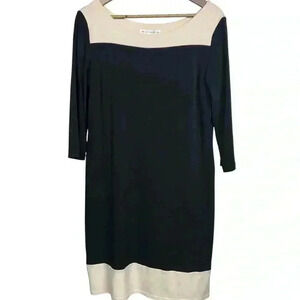 AA Studio Classic Black and Cream Dress | Size 12